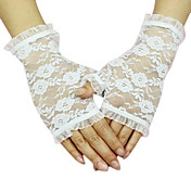 kant half vinger bruids handschoenen (meer kleuren beschikbaar)