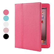 Protective PU Leather Case Cover with Stand for the New iPad (Auto Sleep Function, Black)