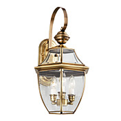 gouden glazen wand licht met 3 lampjes