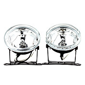 h3 55w lâmpada halógena 1000-lm 3000K luzes do carro transparentes nevoeiro (lente transparente, 1 par)
