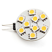 G4 2-2.5W 9x5050 SMD 90-100LM 2800-3200K Warm White Light LED Spot Bulb (12V)