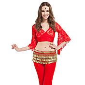dancewear polyester met 338 gouden munten buikdansen hippe sjaal voor dames meer kleuren