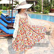 Bohemian Plaid Slim Strap Dress