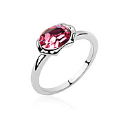 autriche cristal bague en platine plaqué alliage - le Sun Moon Lake (plus de couleurs)