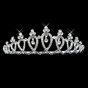 Exquisite Alloy With Rhinestone Crossed Design Bridal Tiara