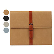 Snap-fastener PU Leather Case and Adjustable Stand for the New iPad (Assorted Colors)