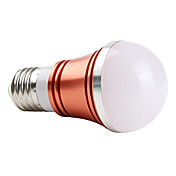e27 3w 270lm rojo claro rojo shell bola bombilla led (85-265v)