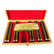 Huang - (102X) Archaize Harmonica 6 Keys Pack/10 Holes/20 Tones