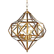 Golden 3 - Light Pendant Light in Antique Style