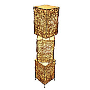 Artistic Wood Ground Lights with 3 Lights
