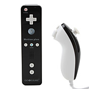 zweifarbige motionplus Remote und Nunchuk Controller für Wii / Wii u (weiß und schwarz)