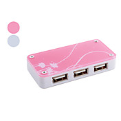 4-Port USB 2.0 Hub avec un mini connecteur de type b entrée femelle (couleurs assorties)