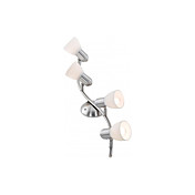 Artistic Metal Semi Flush Mount Spot Lights with 4 Lights Glass Shades