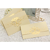 elegante goldene Hochzeit Hochzeitseinladung - von 50 gesetzt