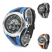 sportivo uomo multi-funzionale analogico digitale in gomma multi-movimento dell'orologio da polso (nero)
