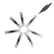 20 Pcs Black Disposable Tattoo Needles and Tubes Grip Supply 5RL
