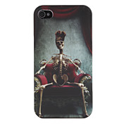 Skeleton In The Chair Pattern  Back Case for Phone 4 and 4S
