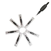 20 Pcs Black Disposable Tattoo Needles and Tubes Grip Supply 3RL