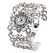 antik legering Analog Quartz Armbånd ur (sølv)