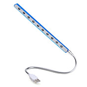 Flexible USB 10-LED Light (Blue)