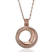 18k smukke mode rhinestone legering labyrint halskæde