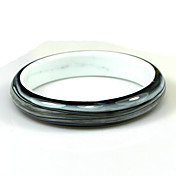 Ladies' Resin Round Bangles Classic Bracelet In Gray
