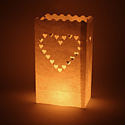 grand coeur luminaire en forme de papier découpé (jeu de 4)
