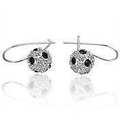 Fashion Rhinestone Alloy Round Cut Earrings (More Colors)
