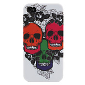 Three Skulls Pattern  Case for iPhone 4 and 4S