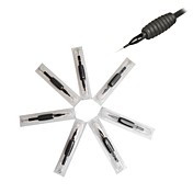 20 Pcs Black Disposable Tattoo Needles and Tubes Grip Supply 1RL