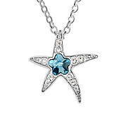 Beautiful Alloy With Star Shape Crystal Pendant Ladies' Necklace (More Colors)