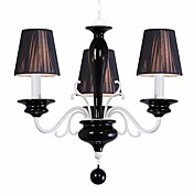 elegantes lustres de cerâmica, com 3 luzes