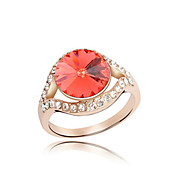 Delicate 18K Gold Plated Crystal Fashion Ring(More Colors)