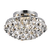 modernos 4 - luz de descarga luzes de montagem com gotas de cristal em volta