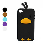 Custodia in silicone motivo Uccellino per iPhone 4 e 4S - Colori assortiti