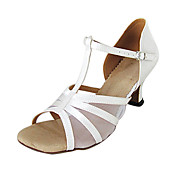 donne di seta personalizzata: t-strap latino / sala da ballo di danza scarpe prestazioni (più colori)