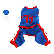 new york 17 jersey stil idrett antrekk for hunder (xs-xl, assorterte farger)