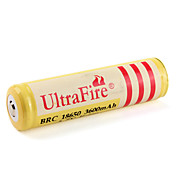 UltraFire protetto brc 18650 3.7v li-ion ricaricabile (giallo, 3600mAh)