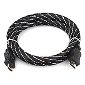 Value Gold Plated 1080p HDMI V1.3 Cable for Xbox 360 and PS3 (1.8m, Black)