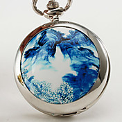 unisex's Mountain Design legering analoog kwarts zakhorloge (zilver)