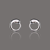 Fashion Silver Plate Stud Earring
