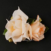 satin / bomuld free-form bryllup håndleddet corsage