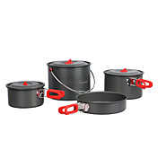 Outdoor Picknick Pot kookset (6L Pot, 4.5L Pot, 3L Pot, 9in Pan)