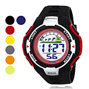 mænds kronograf pu digitale automatiske sport ure (assorteret farve)