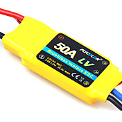flycolor 6s 50a esc de avião com motor brushless (cores aleatórias)