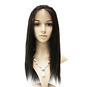 Lace Front 100% Brazil Remy Hair Straight Long Wig