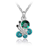 Beautiful Alloy With Austrian Crystal Butterfly Flying Women's Necklace (More Colors)