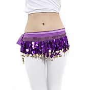 dancewear de la gasa con 88 monedas de cobre bufanda del vientre danza hip para damas más colores