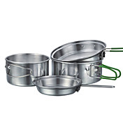 4pcs 2-3 Personas Cookset camping