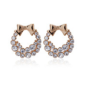 Antique 18K Gold Plated Crystal Fashion Earrings